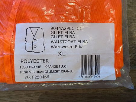 Warnweste Elba Gr. XL orange