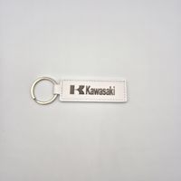 Kawasaki Schlüsselanhänger aus Kunstleder mit Logo 🏍️