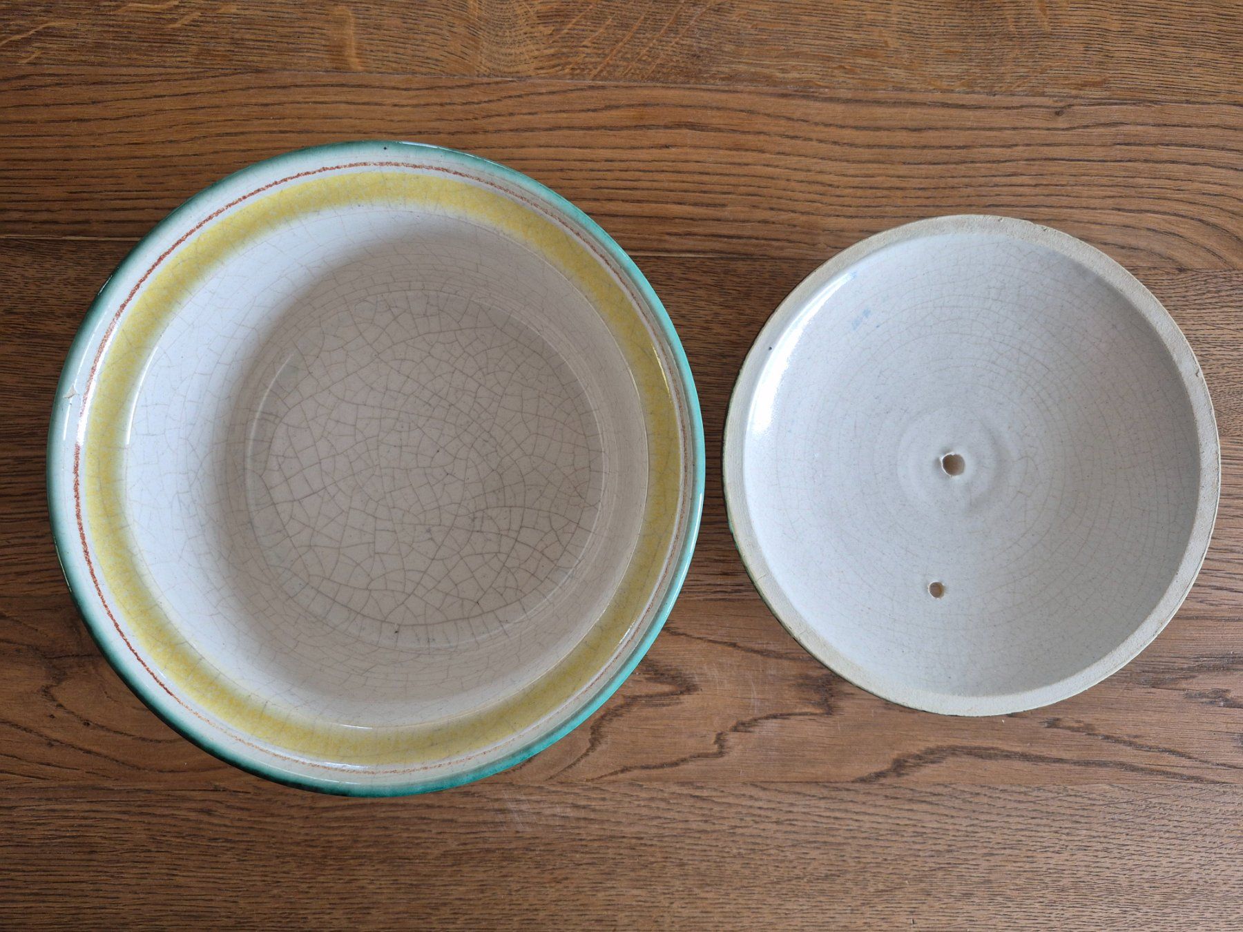 Backformen: Ofenform rund Keramik Matzendorf - Vallauris – Gebraucht aus Balsthal von Palcivalle 3