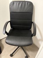 Bürostuhl schwarz Kunstleder gebraucht