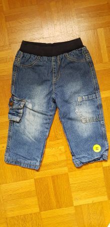 Jeanshose blau, gefüttert, Gr. 80