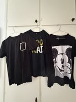 Set di 3 Magliette nere taglia L