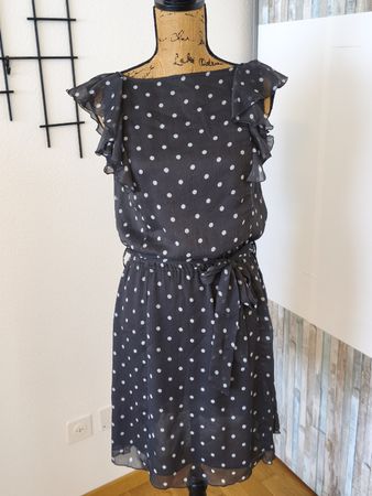 Kleid Dept schwarz mit weissen Punkten Grösse S