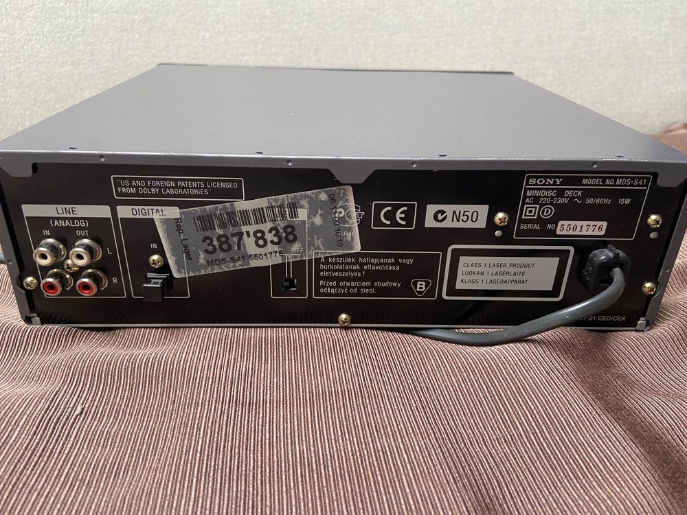 Sony Minidisc Deck MDSS41 Kaufen auf Ricardo