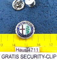 ALFA ROMEO MINLANO AUTO LOGO SCHMUCK PIN ENAMEL VINTAGE OLDI
