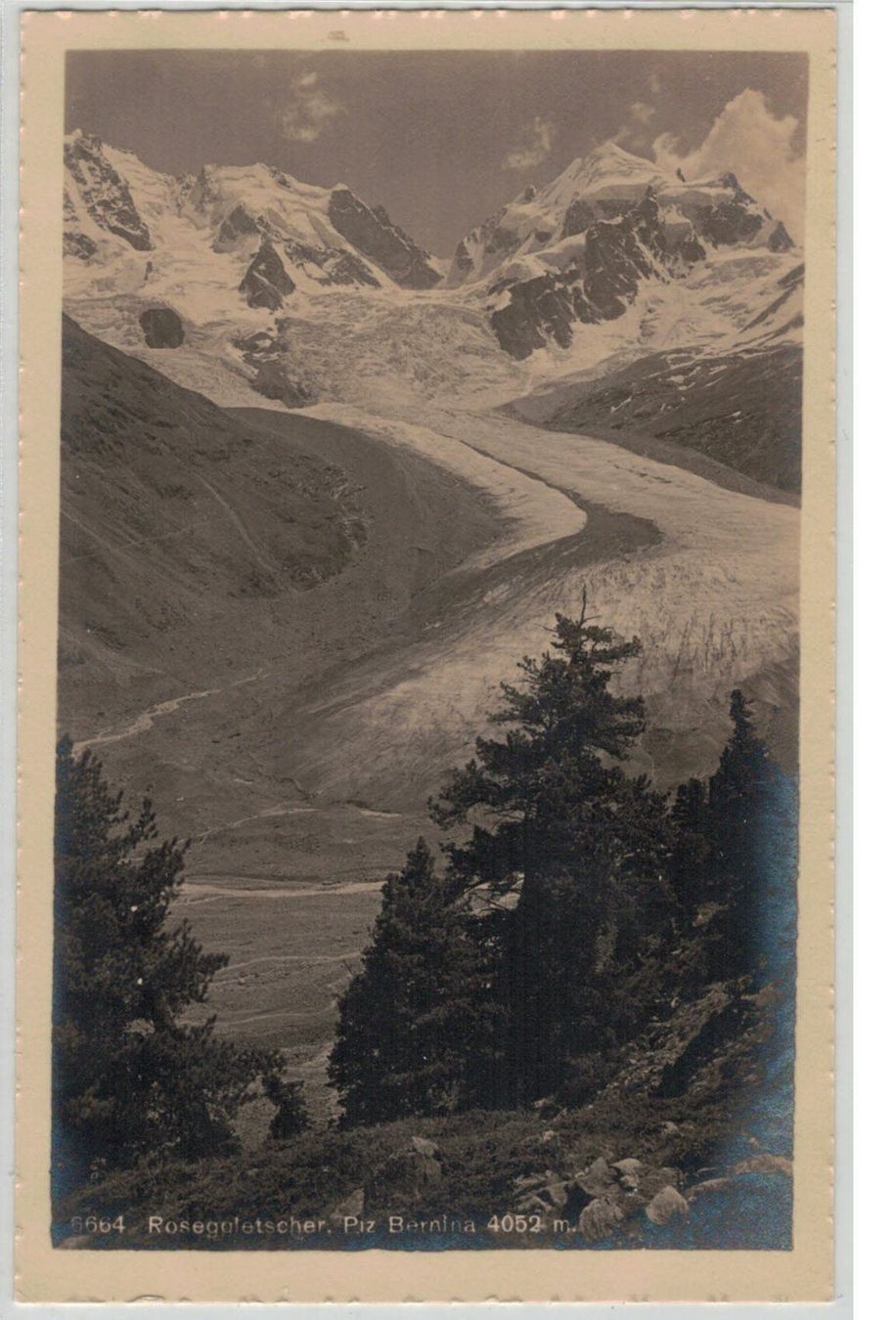 Cartoline postali: GR 48 Roseggletscher Piz Bernina – Nuovo (secondo la descrizione) da Fribourg venduto da philafri