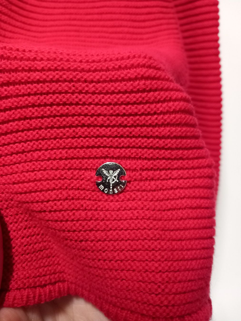 Monari Maglioni & Felpe: Monari Oversize Strickpullover Gr. 38 rot,BW, top Zustand! – Usato da Gwatt (Thun) venduto da umwelt-brocki 3
