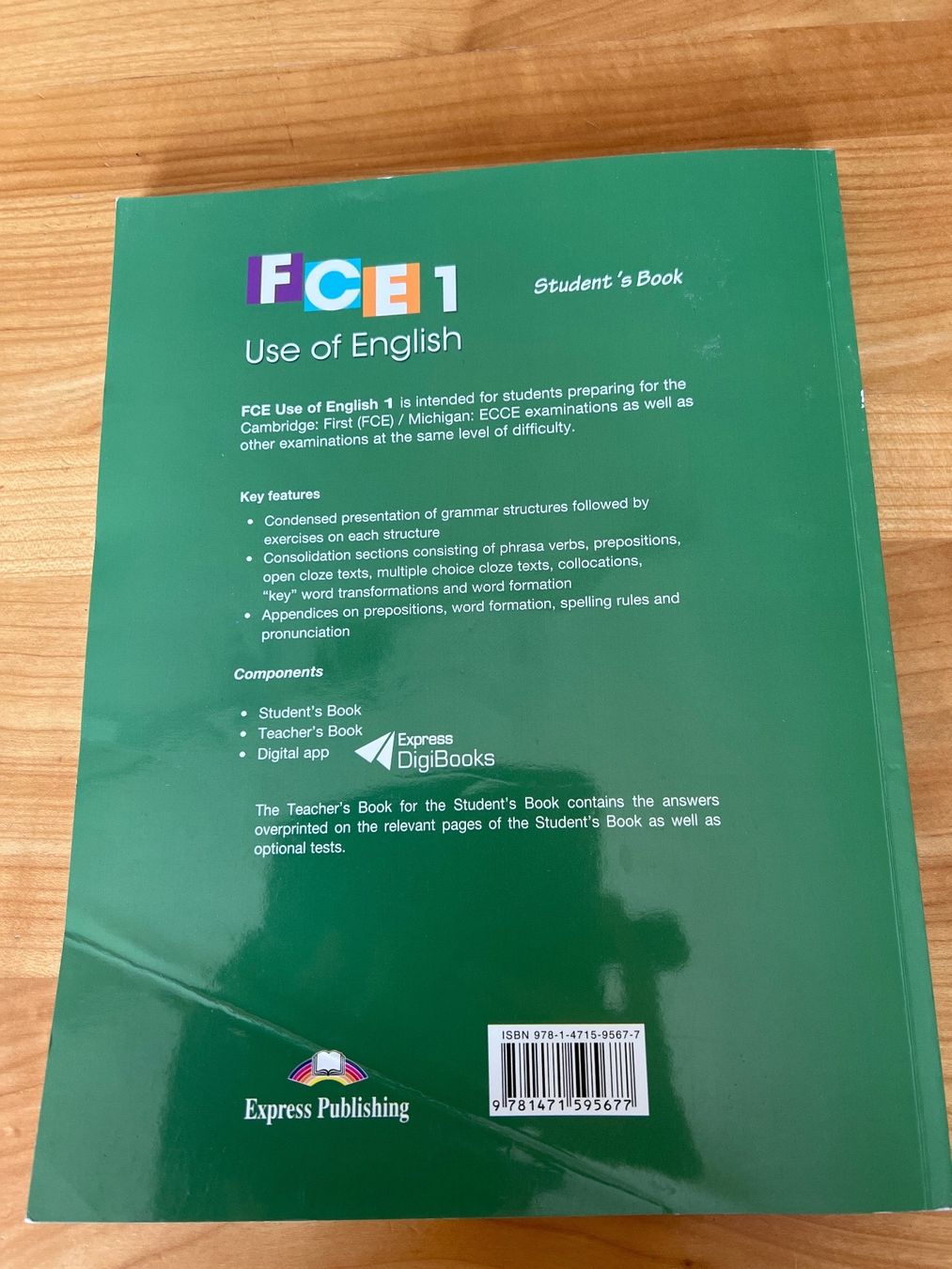 „FCE Use of English 1 student‘s book“ fürs First Zertifikat (Gebraucht ...