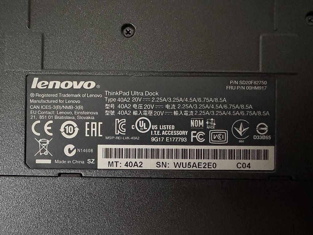 Dockingstation: Docking Station Lenovo ThinkPad Ultra Dock – Gebraucht aus Oberengstringen von Tuleb 3