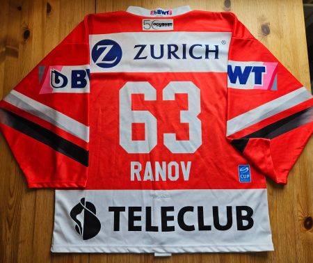 EHC Visp Trikot #63 Anton Ranov Gr. XL Wallis Eishockey