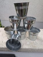 Vintage (Blumen-) Töpfe / Kübel, H: 10.5, D: 10.6, D: 7.3 cm