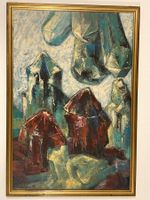 Erwin Stählin 1968 (1901-1970) Kristall Gemälde signiert Nr.