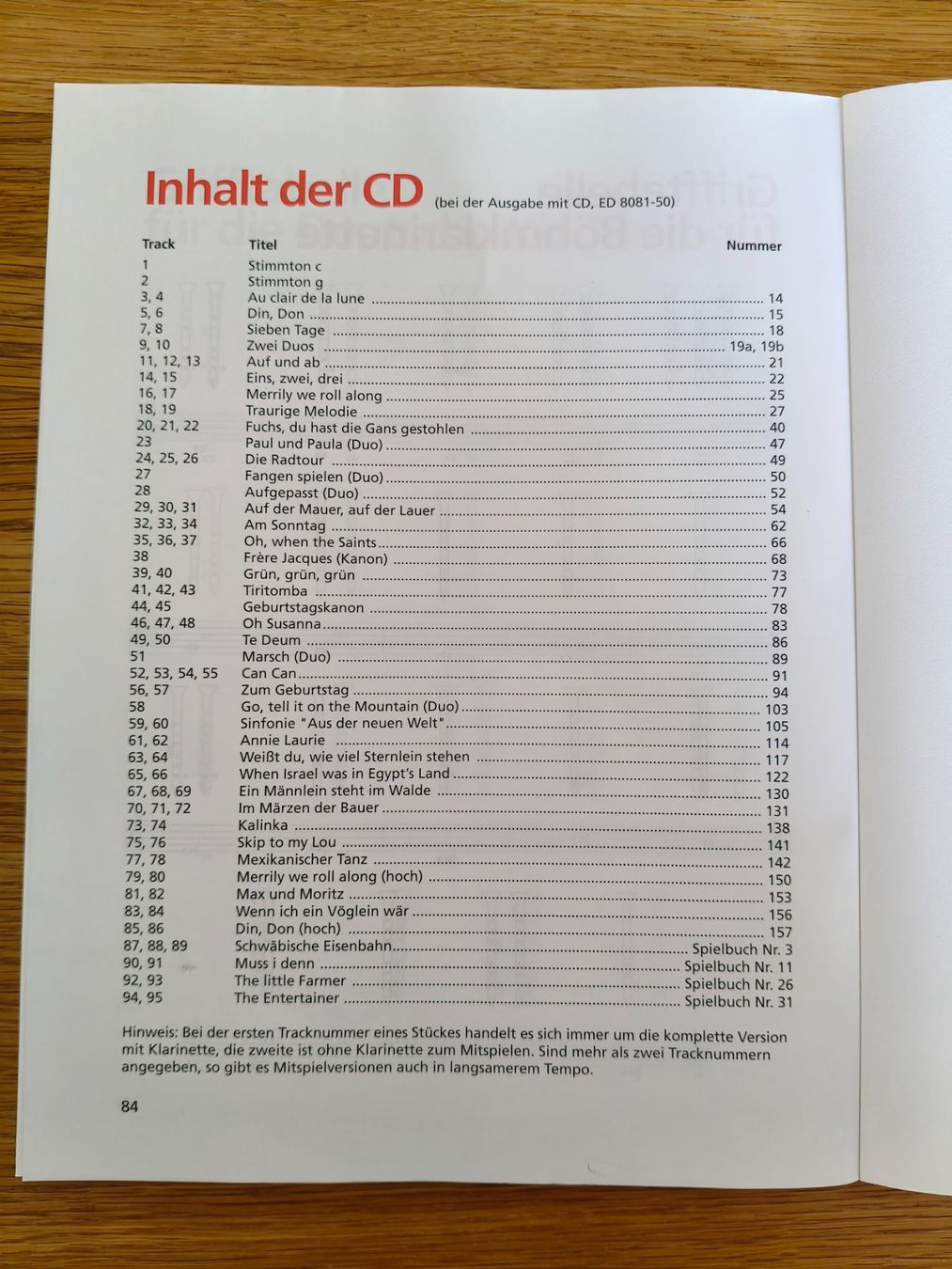 Livres: Die fröhliche Klarinette – D'occasion à Hägendorf par Nitosi 2