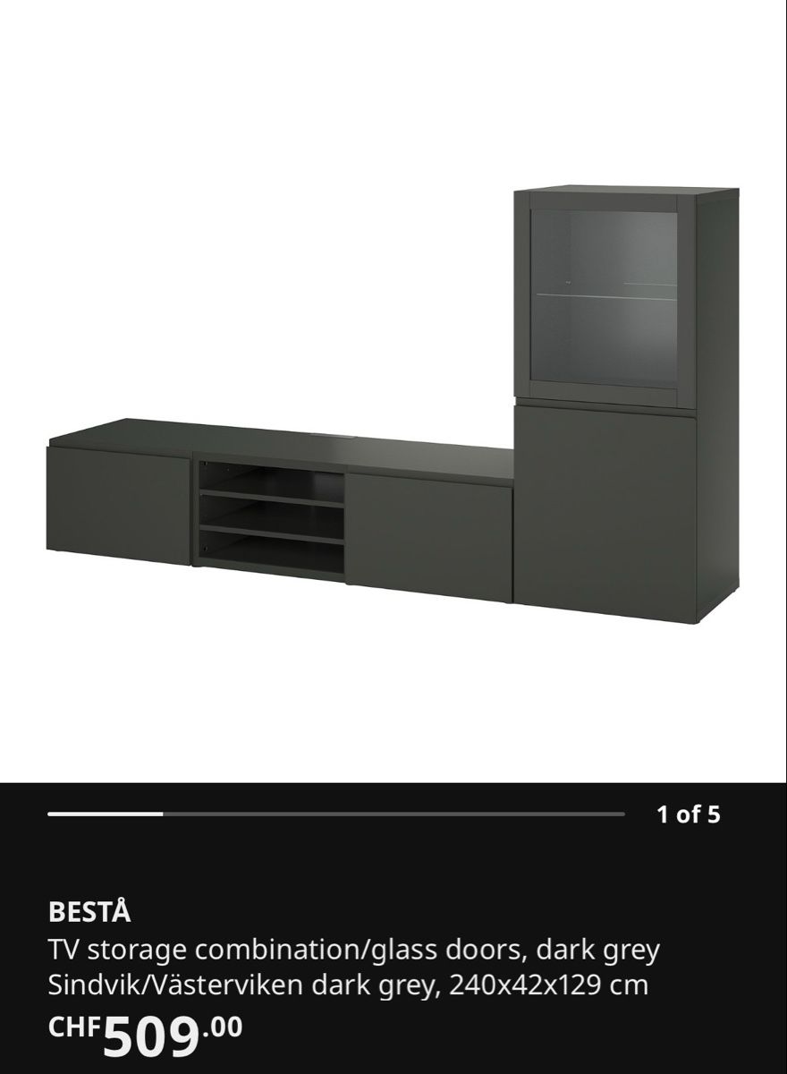 Ikea Mobili TV: Tv stand IKEA BESTA – Usato da Egg b. Zürich venduto da jen_hm7m 1