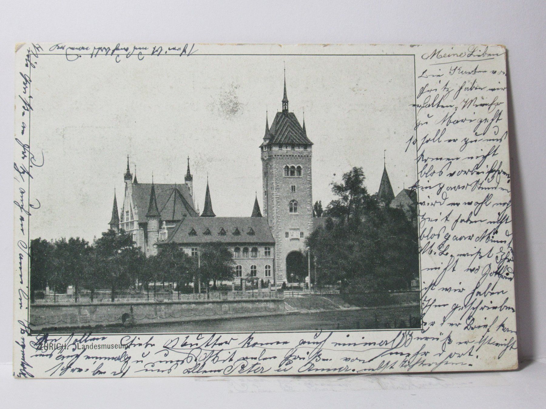 Cartes postales: Zürich , Landesmuseum 1904 – D'occasion à Grenchen par Bluemchen1900