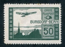 Vorläufer 1913** Flugpost IV Burgdorf, ZS 900.00