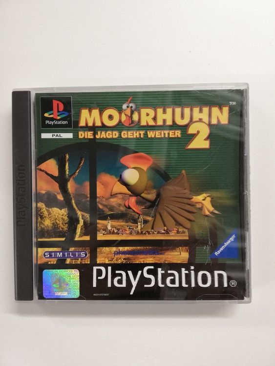 Jeu PlayStation 1 : Moorhuhn 3 - Version PAL Complète (boîte, Notice) - Bon état Pour Collectionneur