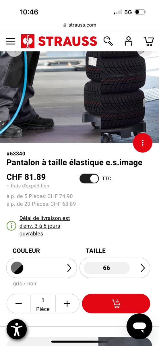 Pantaloni: 2 Pantalons de travail Planam taille 48 – Usato da Veyrier venduto da kimedovapa 5