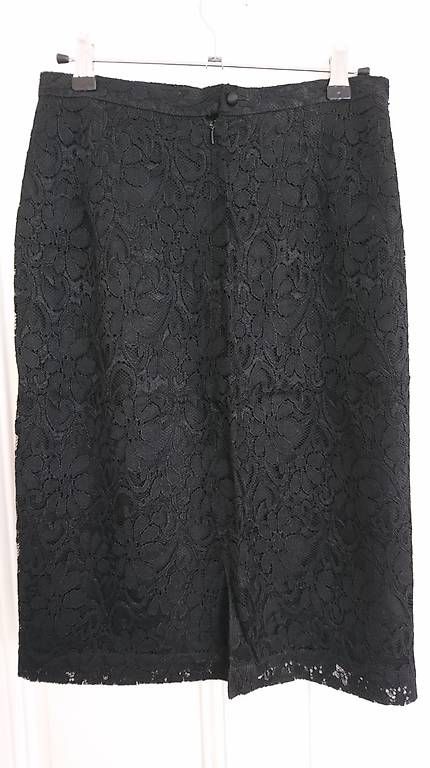 Gonne: Jupe noire et dentelle Trussardi – Usato da Châtelaine venduto da Gio54321 1