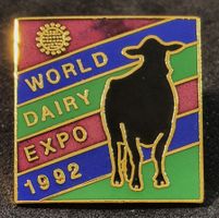 BB917 - Pin World Dairy EXPO 1992 Cow Kuh Rind