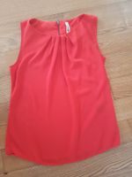 ärmellose rote Bluse von Zebra, XS