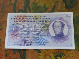 SUISSE  20  Francs  1974  (5923)  Billet