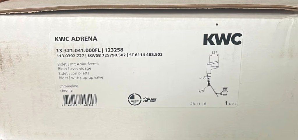 Kwc Rubinetteria: KWC Einhebelmischer - Bidet, NEU in OVP – Nuovo e nell'imballaggio originale da Ostermundigen venduto da Wiku 4
