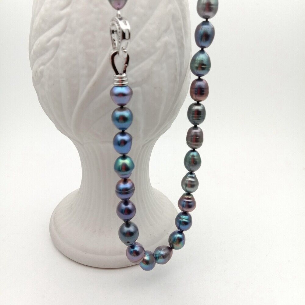 Ketten: Lua 90 cm schwarz Perlen Kette Collier Style Echt Perle Noir – Neu (gemäss Beschreibung) aus Prilly von ilyria73 7