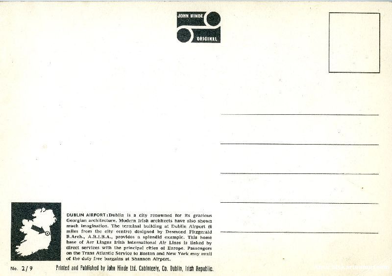 Cartoline postali: Dublin Airport + c1970 – Usato da Emmenbrücke venduto da teestube 1