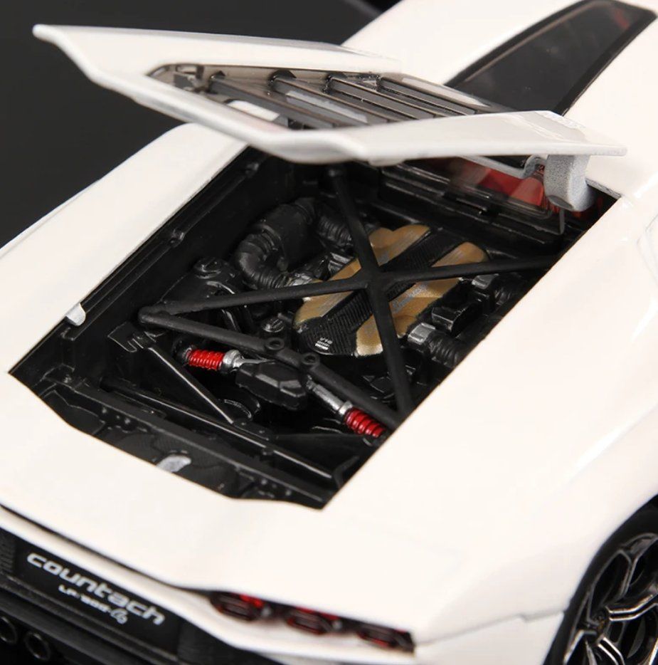 Lamborghini Modellautos: Lamborghini Countach Modellauto 1/24 (Weiss) – Neu und originalverpackt aus Ettingen von SwissHellcat 2