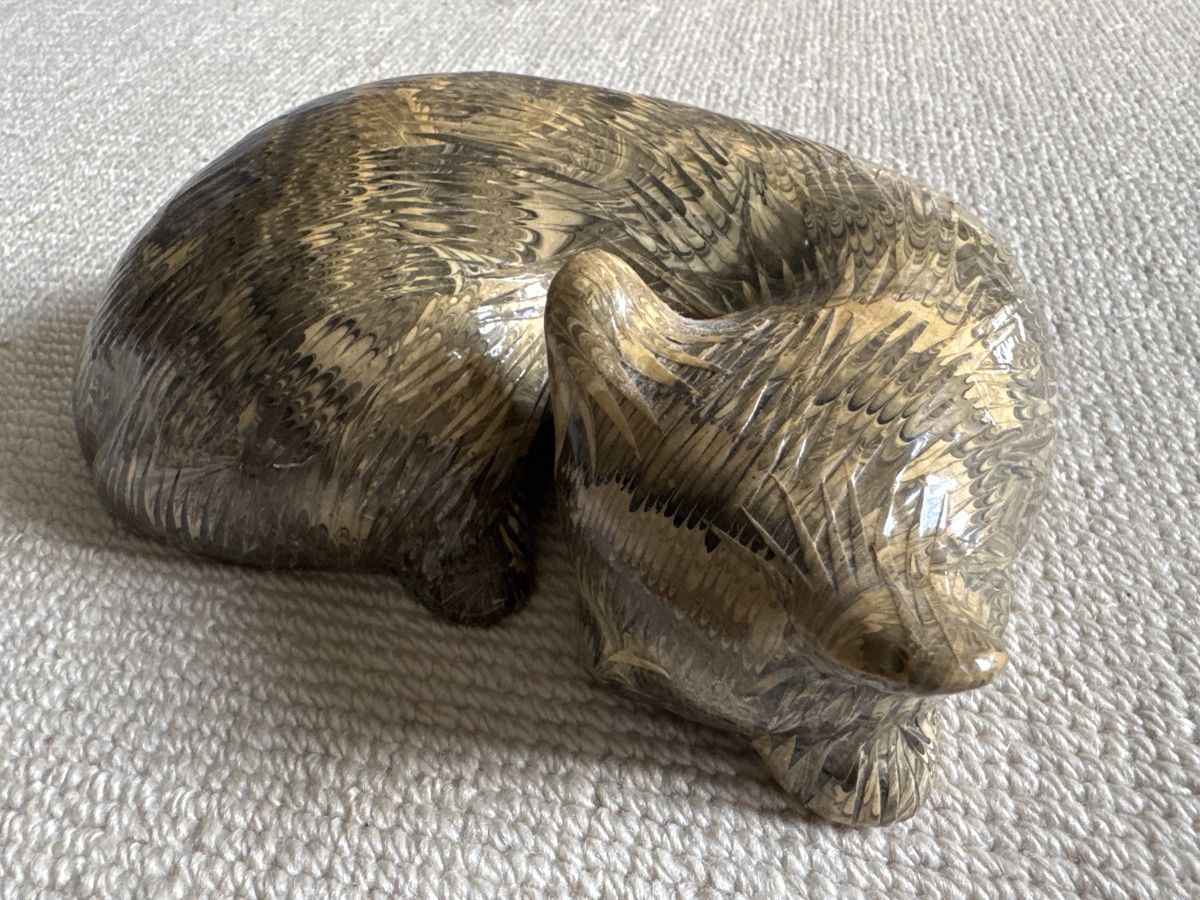 Statuette: Katze Holzfigur, ds Design – Usato da Zürich venduto da azi_93g1 1