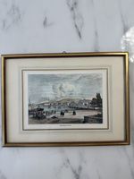 Genève 1875 - Gravure Emil Kirchner - Genf Ansicht Cadre