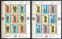 1977  Insel Mann - GB - Baudenkmäler- Kleinbogen Satz **