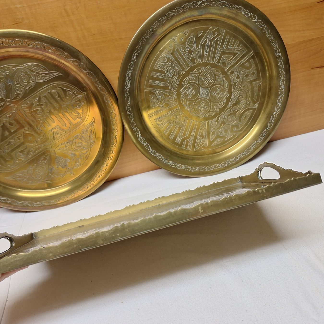 Piatti di portata: Versand möglich! Orientalische Serviertablets – Usato da Winterthur venduto da Goldpipau 5