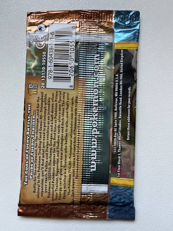 Pokémon Carte collezionabili: Pokémon HS Triumphant Booster - EN – Nuovo (secondo la descrizione) da Orvin venduto da Sebastien151 1