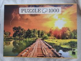 Puzzle 1000 pièces motif coucher de soleil