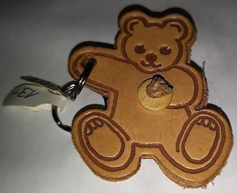 Portachiavi: Schlüsselanhänger Bär aus Leder – Nuovo (secondo la descrizione) da Lutzenberg venduto da Truhe 1