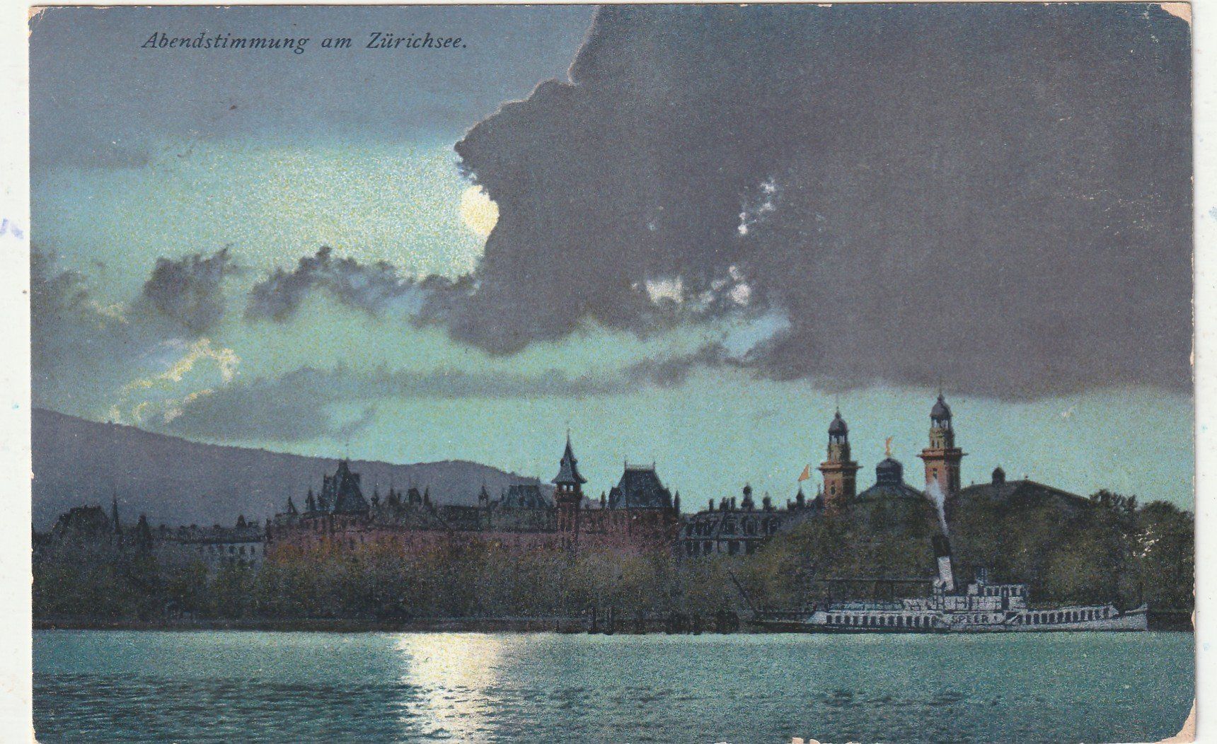 Cartes postales: Abendstimmung am Zürichsee – D'occasion à Lumbrein par made02
