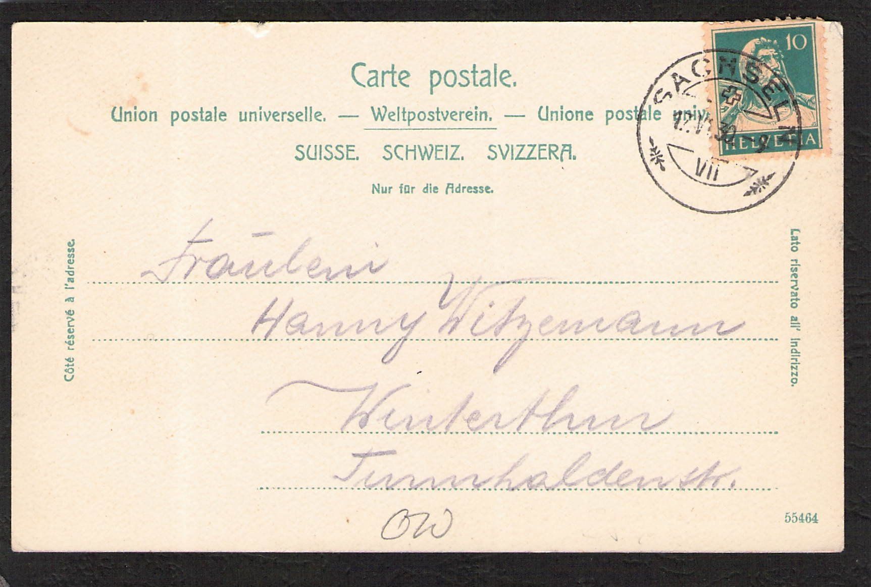 Cartoline postali: Sachseln OW , gel. 1930 – Usato da Reichenburg venduto da Pipo-67 1