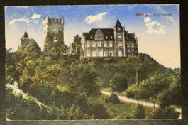AK Bingen Burg Klopp Rhein gelaufen 1922 Ansichtskarte