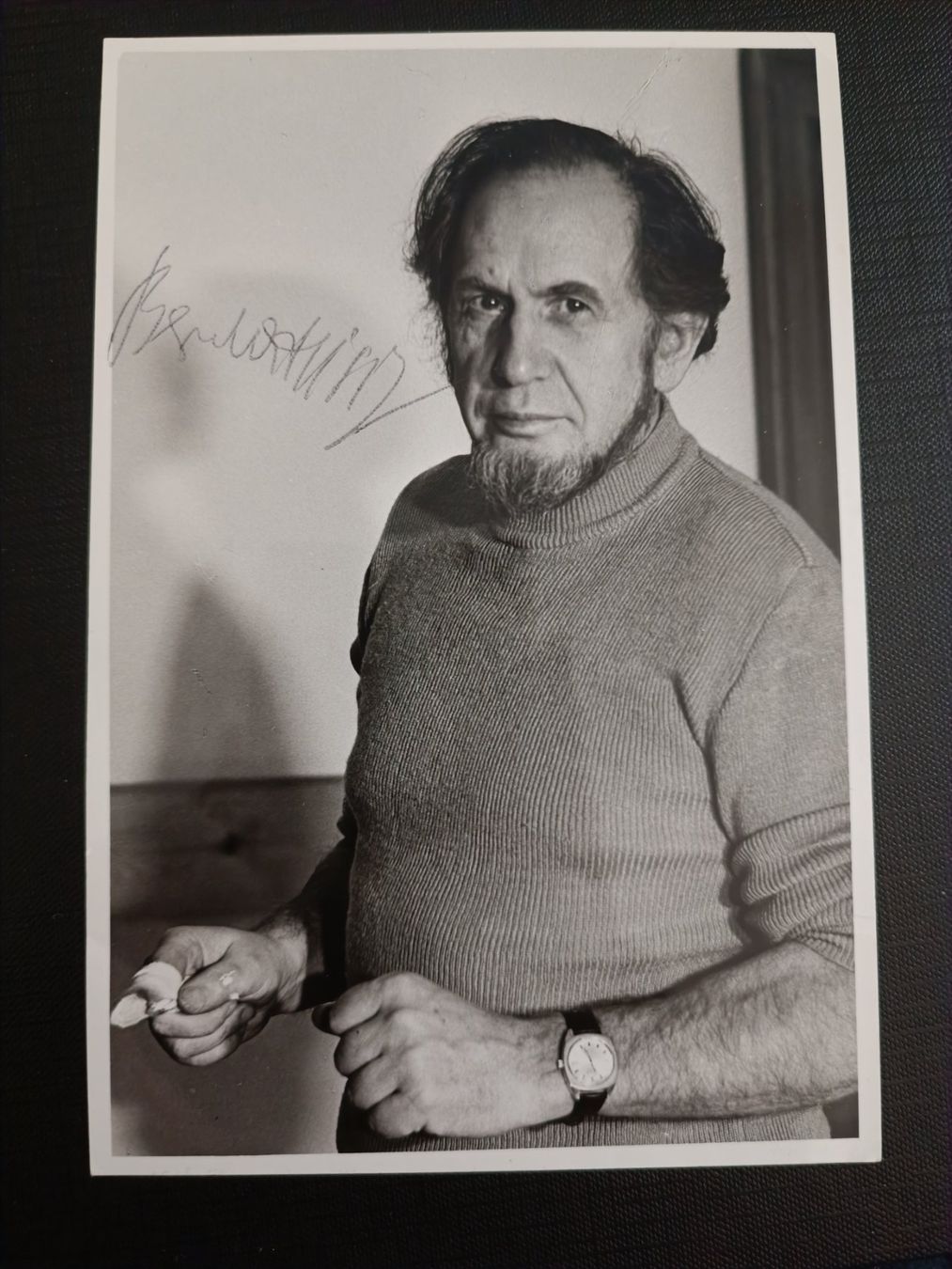Autogramme: Bernhard Heisig - Deutscher Maler - handsigniert - † 2011 – Gebraucht aus Menziken von Artographs
