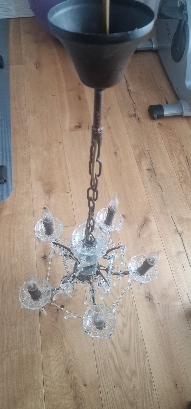 Lampadari & plafoniere: DECKENLEUCHTE, Kristall? oder  KLARGLAS 5 FLAMMIGE – Usato da Niederhasli venduto da Tigerproduct 2