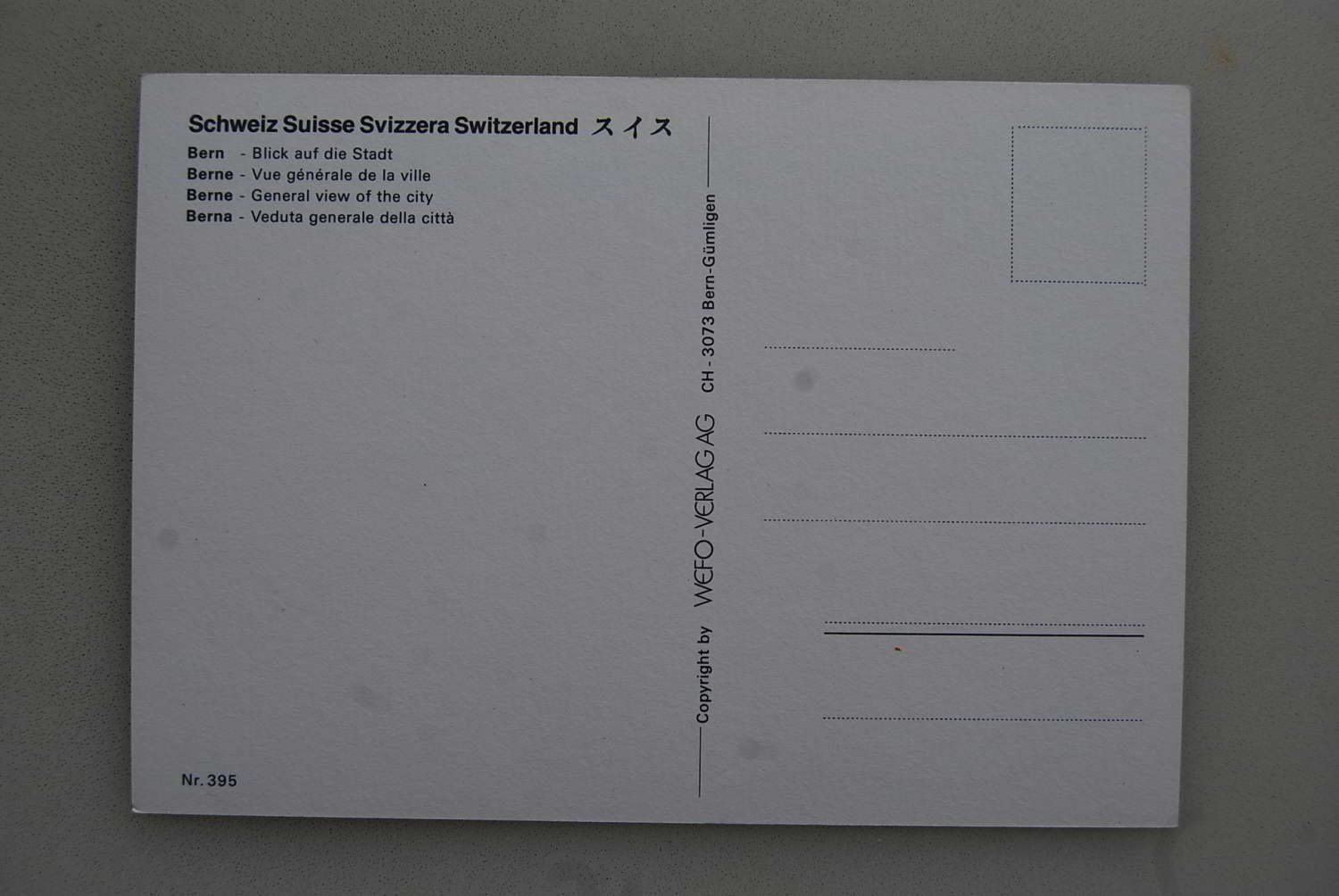 Cartoline postali: AK Bern, Blick auf die Stadt – Usato da Rüfenacht BE venduto da Toro06 1