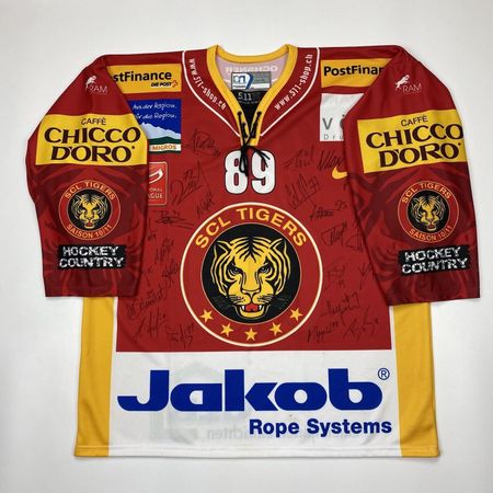 ORIGINAL SC LANGNAU # 89 SIMON MOSER TRIKOT SCL TIGERS XL