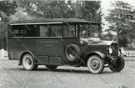 Postauto Postkarte (Saurer 2AD von 1927)