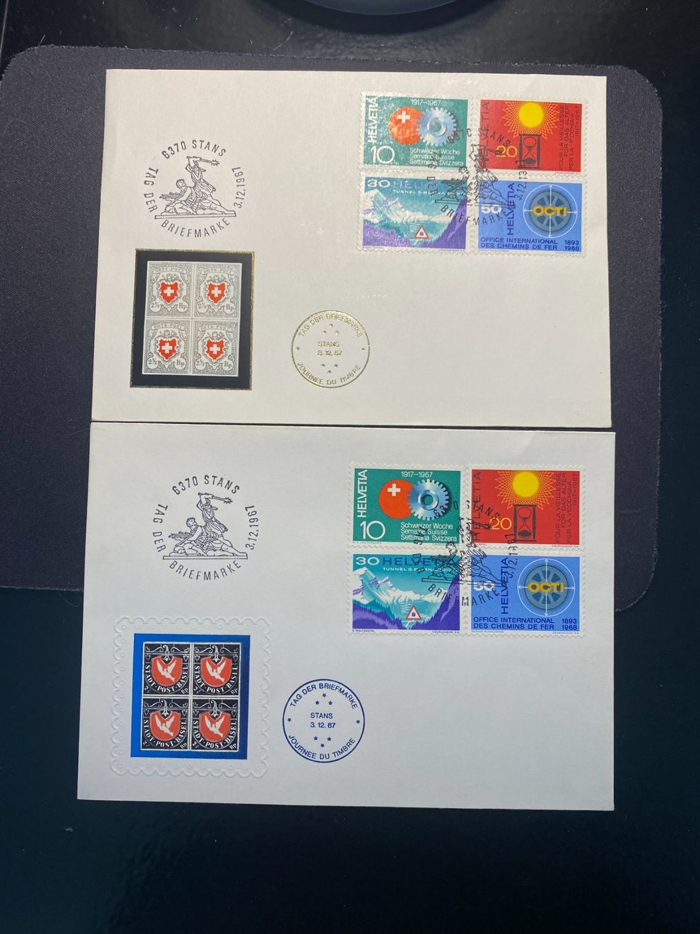 Tutti i francobolli: 1967 Tag der Briefmarke Stans / 2x Speziel FDC – Nuovo (secondo la descrizione) da Grand-Lancy venduto da Dany1973