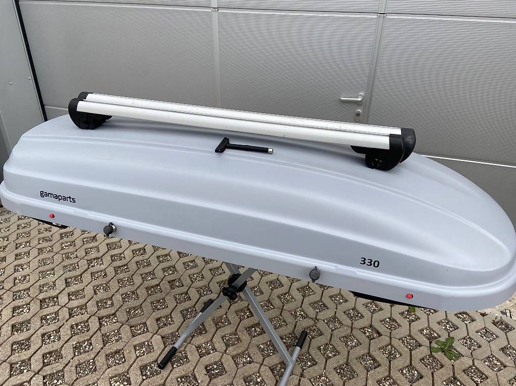 Dachboxen: Dachbox Gamaparts 330 mit oder ohne Thule Träger – Gebraucht aus Leuzigen von Doppelrad