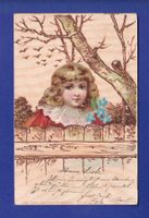 ENFANT - Jeune fille et fleurs