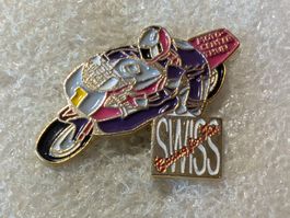 Ansteckpin 136: Swiss Racing Motorrad