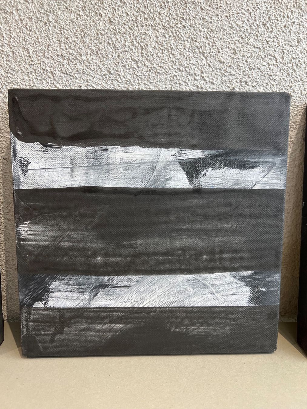 Dipinti: Sadhyo Niederberger - Vier abstrakte Acrylbilder - Monochrom – Usato da Sennhof venduto da Johnbest 3